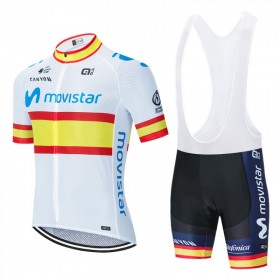 Tenue Maillot + Cuissard à Bretelles 2020 Movistar Team N002